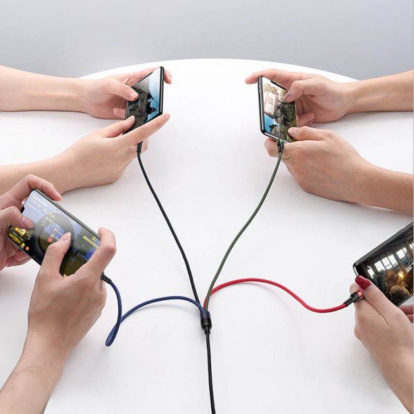 Дата кабель Usams US-SJ411 U26 4in1 USB to Combo 2A (0.35m)