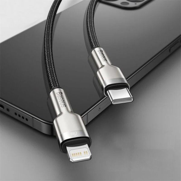 Дата кабель Baseus Cafule Series Metal Type-C to Lightning PD 20W (1m)