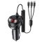 Автомобильное зарядное устройство Usams US-CC119 C22 (2USB/3.4A) + 3in1 combo кабель