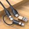 Дата кабель Usams US-SJ483 U62 USB + Type-C to Type-C + Lightning PD (1.2m)
