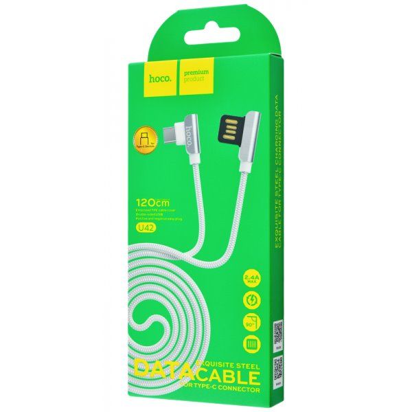 Дата кабель Hoco U42 Exquisite Steel Type-C cable (1.2m)