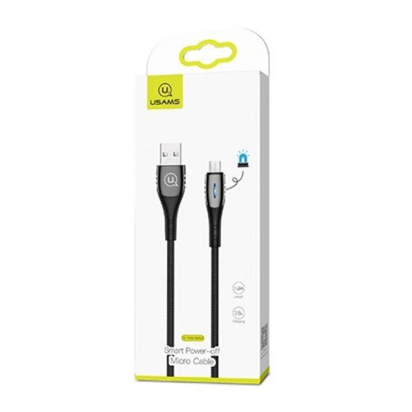 Дата кабель USAMS US-SJ346 Smart Power-off Micro Cable U-Tone (1.2m)
