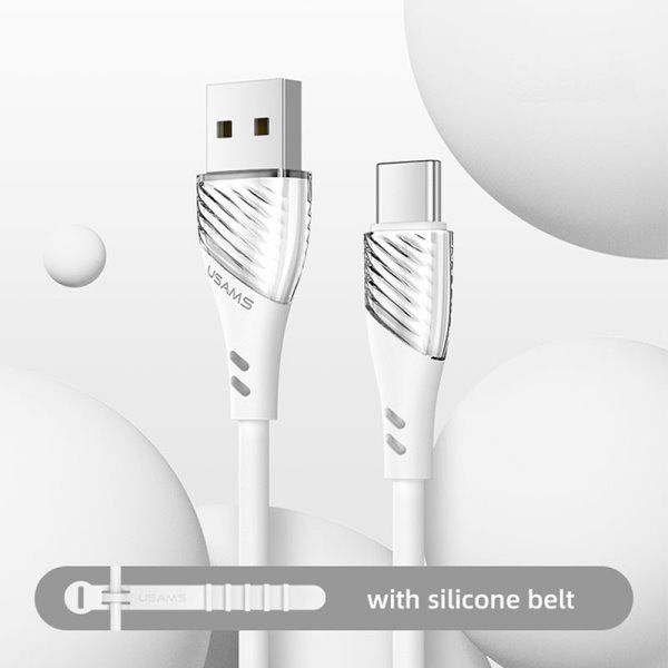 Дата кабель Usams US-SJ494 U65 Liquid Silicone USB to Type-C 3A 1m