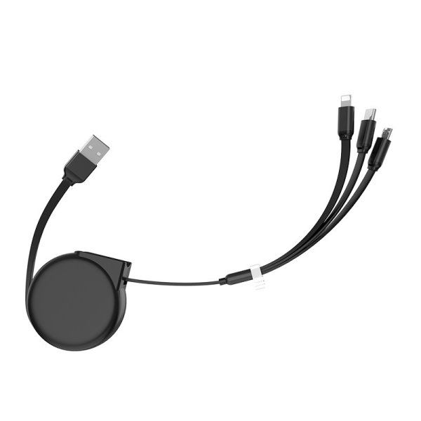 Дата кабель Hoco U50 3in1 Lightning-microUSB-Type-C (1m)