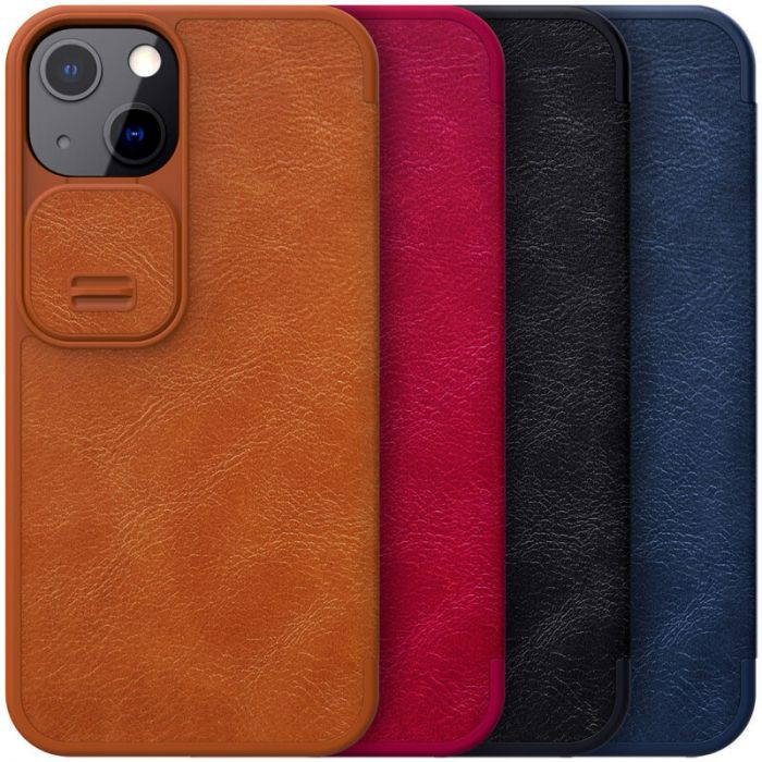 Чехол книжка кожаный Nillkin Qin Pro Camshield Apple iPhone 13