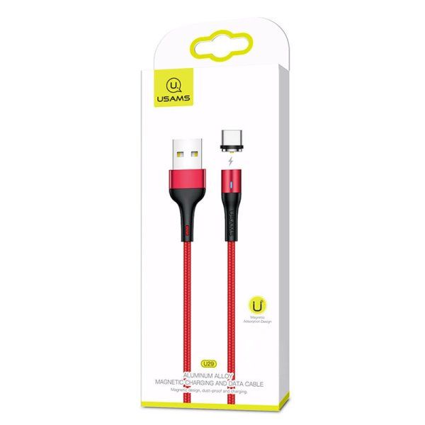 Дата кабель USAMS US-SJ337 U29 Magnetic USB to Type-C (2m)
