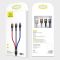 Дата кабель Usams US-SJ410 U26 3in1 USB to Combo 2A (0.35m)