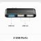 Переходник HUB Usams US-SJ461 Type-C to 3 USB port