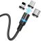 Дата кабель Hoco DU42 Magnetic 3in1 Lightning-microUSB-Type-C (1m)